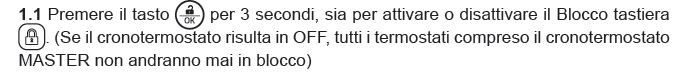 Sblocco tastierino